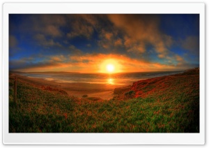 Sunset Ocean Ultra HD Wallpaper for 4K UHD Widescreen desktop, tablet & smartphone