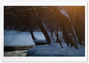 Sunset On A River Ultra HD Wallpaper for 4K UHD Widescreen desktop, tablet & smartphone