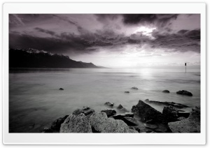 Sunset On Lake Ultra HD Wallpaper for 4K UHD Widescreen desktop, tablet & smartphone