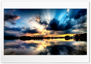 sunset on lake Ultra HD Wallpaper for 4K UHD Widescreen desktop, tablet & smartphone