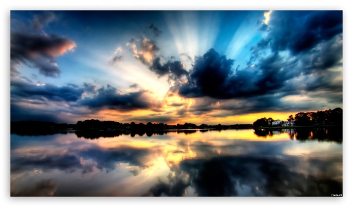 sunset on lake UltraHD Wallpaper for 8K UHD TV 16:9 Ultra High Definition 2160p 1440p 1080p 900p 720p ; Mobile 16:9 - 2160p 1440p 1080p 900p 720p ;