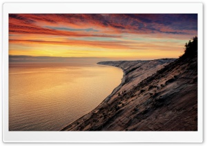 Sunset On Rocky Shore Ultra HD Wallpaper for 4K UHD Widescreen desktop, tablet & smartphone
