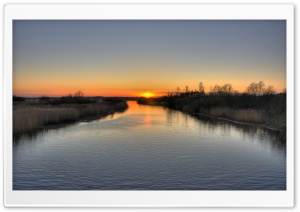 Sunset On The River Ultra HD Wallpaper for 4K UHD Widescreen desktop, tablet & smartphone