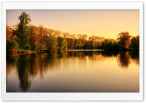 Sunset Over The Lake Ultra HD Wallpaper for 4K UHD Widescreen desktop, tablet & smartphone