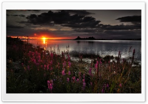Sunset Over The Lake Ultra HD Wallpaper for 4K UHD Widescreen desktop, tablet & smartphone
