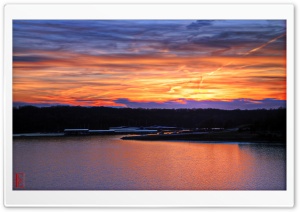 Sunset Over The Marina Ultra HD Wallpaper for 4K UHD Widescreen desktop, tablet & smartphone