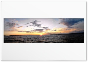 Sunset Zadar Croatia Panorama Ultra HD Wallpaper for 4K UHD Widescreen desktop, tablet & smartphone