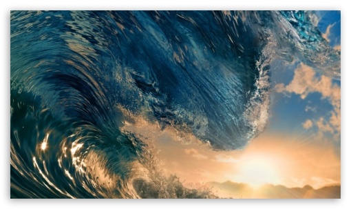 super wave UltraHD Wallpaper for Mobile 16:9 - 2160p 1440p 1080p 900p 720p ;