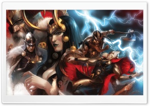 Superheroes vs Supervillains Ultra HD Wallpaper for 4K UHD Widescreen desktop, tablet & smartphone