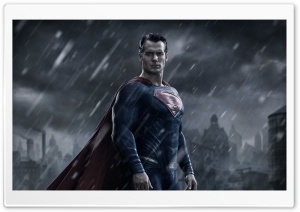 Superman in the Rain Ultra HD Wallpaper for 4K UHD Widescreen desktop, tablet & smartphone