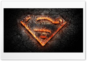 Superman logo dark fire 640x360 Ultra HD Wallpaper for 4K UHD Widescreen desktop, tablet & smartphone
