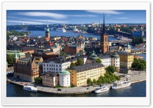 Sweden Stockholm Riddarholmen Church Ultra HD Wallpaper for 4K UHD Widescreen desktop, tablet & smartphone
