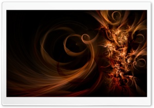 Swirly Light Orange Abstract Ultra HD Wallpaper for 4K UHD Widescreen desktop, tablet & smartphone