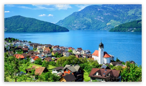 Switzerland, Engelberg Lakes, Lucerne Lake, Mountains UltraHD Wallpaper for 8K UHD TV 16:9 Ultra High Definition 2160p 1440p 1080p 900p 720p ; Mobile 16:9 - 2160p 1440p 1080p 900p 720p ;