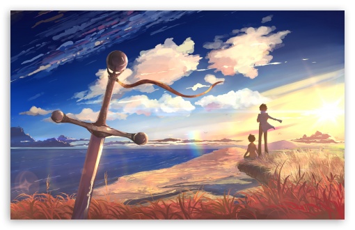 Sword Anime Scene Ultra Hd Desktop Background Wallpaper For 4k Uhd