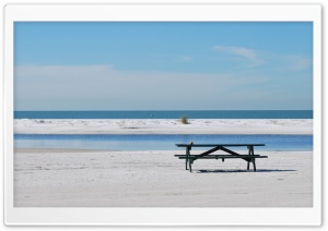 Table Beach Ultra HD Wallpaper for 4K UHD Widescreen desktop, tablet & smartphone