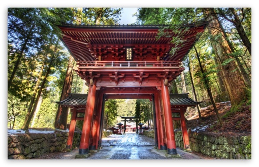 Temple Gate In Japan Ultra HD Desktop Background Wallpaper for 4K UHD TV :  Tablet : Smartphone