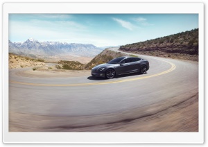Tesla Model S Electric Car - Midnight Silver, Road Curve Ultra HD Wallpaper for 4K UHD Widescreen desktop, tablet & smartphone