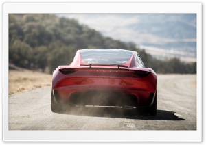 Tesla Roadster Electric Supercar Rear Ultra HD Wallpaper for 4K UHD Widescreen desktop, tablet & smartphone