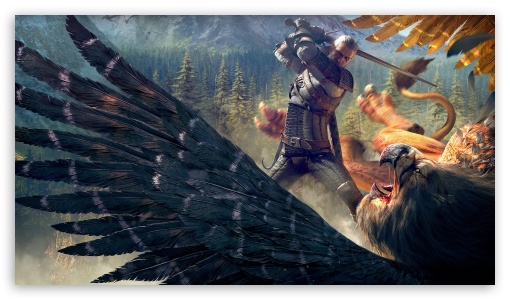 The battle with the Gryphon UltraHD Wallpaper for 8K UHD TV 16:9 Ultra High Definition 2160p 1440p 1080p 900p 720p ; Mobile 16:9 - 2160p 1440p 1080p 900p 720p ;
