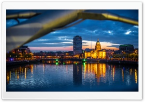 The Custom House, Dublin, Ireland Ultra HD Wallpaper for 4K UHD Widescreen desktop, tablet & smartphone