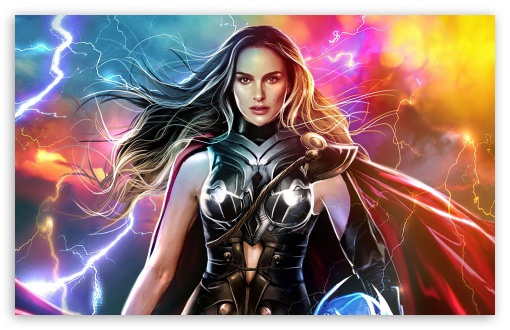 Thor Love and Thunder, Lady Thor, 2022 Movie Ultra HD Desktop Background  Wallpaper for 4K UHD TV : Widescreen & UltraWide Desktop & Laptop : Tablet  : Smartphone