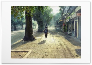 Through the empty streets Ultra HD Wallpaper for 4K UHD Widescreen desktop, tablet & smartphone