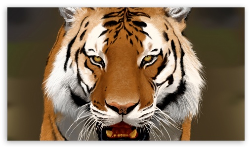 Tiger face art UltraHD Wallpaper for 8K UHD TV 16:9 Ultra High Definition 2160p 1440p 1080p 900p 720p ; Mobile 16:9 - 2160p 1440p 1080p 900p 720p ;