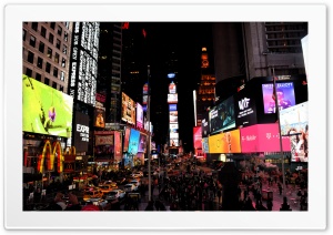 Times Square at night Ultra HD Wallpaper for 4K UHD Widescreen desktop, tablet & smartphone