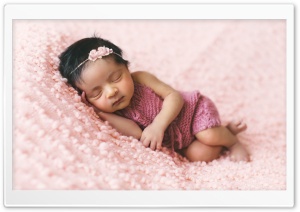 Tiny Newborn Baby Girl Ultra HD Wallpaper for 4K UHD Widescreen desktop, tablet & smartphone
