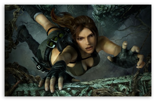 Tomb Raider Underworld Lara Croft Falling Ultra HD Desktop Background  Wallpaper for 4K UHD TV : Widescreen & UltraWide Desktop & Laptop : Tablet  : Smartphone