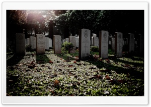 Tombstones At Night Ultra HD Wallpaper for 4K UHD Widescreen desktop, tablet & smartphone