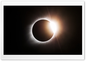 Total Solar Eclipse Diamond Ring Ultra HD Wallpaper for 4K UHD Widescreen desktop, tablet & smartphone