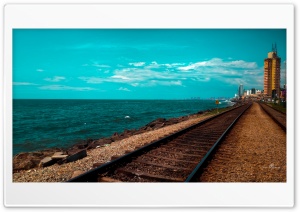 TracksRails and Ocean Ultra HD Wallpaper for 4K UHD Widescreen desktop, tablet & smartphone