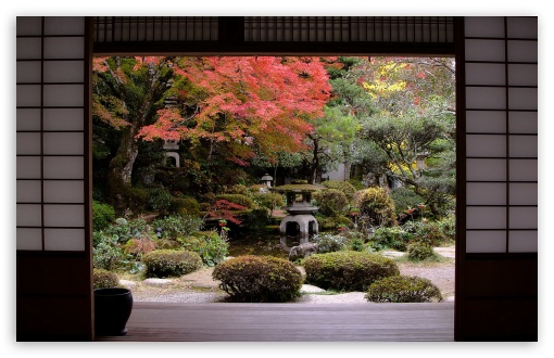 Traditional Japanese Garden Ultra Hd Desktop Background Wallpaper