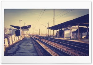 Train Station Platform Ultra HD Wallpaper for 4K UHD Widescreen desktop, tablet & smartphone