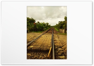 Train Track Portrait Ultra HD Wallpaper for 4K UHD Widescreen desktop, tablet & smartphone
