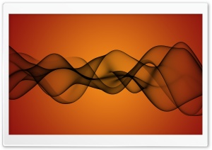Transparent Waves On Orange Background Ultra HD Wallpaper for 4K UHD Widescreen desktop, tablet & smartphone