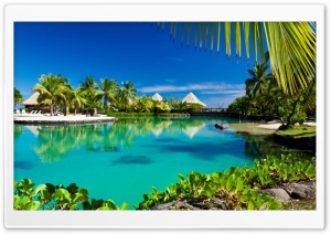 Tropical Island Swimming Pool Resort Ultra HD Wallpaper for 4K UHD Widescreen desktop, tablet & smartphone