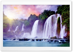 Tropical Waterfall Ultra HD Wallpaper for 4K UHD Widescreen desktop, tablet & smartphone