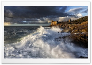 Tuscany Castle Coast Ultra HD Wallpaper for 4K UHD Widescreen desktop, tablet & smartphone