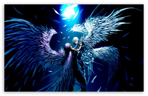 Two Angels Love Anime Ultra Hd Desktop Background Wallpaper For 4k Uhd Tv Tablet Smartphone