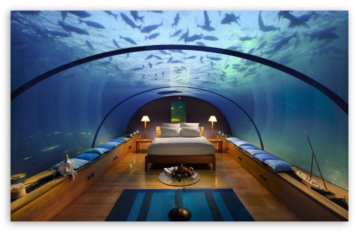 Underwater Bedroom Ultra Hd Desktop Background Wallpaper For