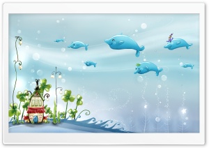 Underwater City Ultra HD Wallpaper for 4K UHD Widescreen desktop, tablet & smartphone