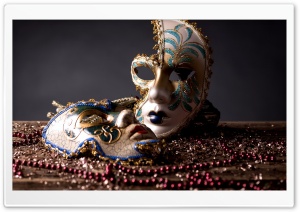 Venetian Mask Festival Ultra HD Wallpaper for 4K UHD Widescreen desktop, tablet & smartphone