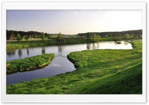 Village River Ultra HD Wallpaper for 4K UHD Widescreen desktop, tablet & smartphone