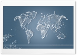 Water Map Ultra HD Wallpaper for 4K UHD Widescreen desktop, tablet & smartphone