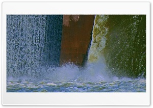 water over the dam Ultra HD Wallpaper for 4K UHD Widescreen desktop, tablet & smartphone