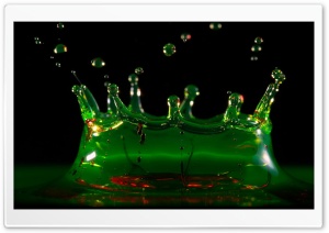 Water Splash Green Ultra HD Wallpaper for 4K UHD Widescreen desktop, tablet & smartphone