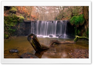 Waterfall Autumn Ultra HD Wallpaper for 4K UHD Widescreen desktop, tablet & smartphone